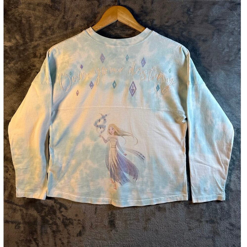 Disney Parks Frozen 2 Elsa "Own Your Destiny" Youth Spirit Jersey Girls XL Blue